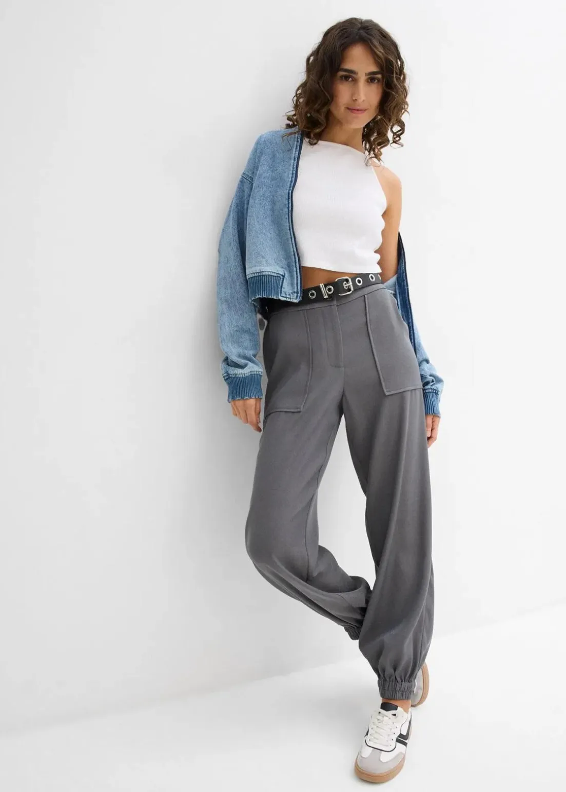 Ripp-Top aus reiner Bio-Baumwolle