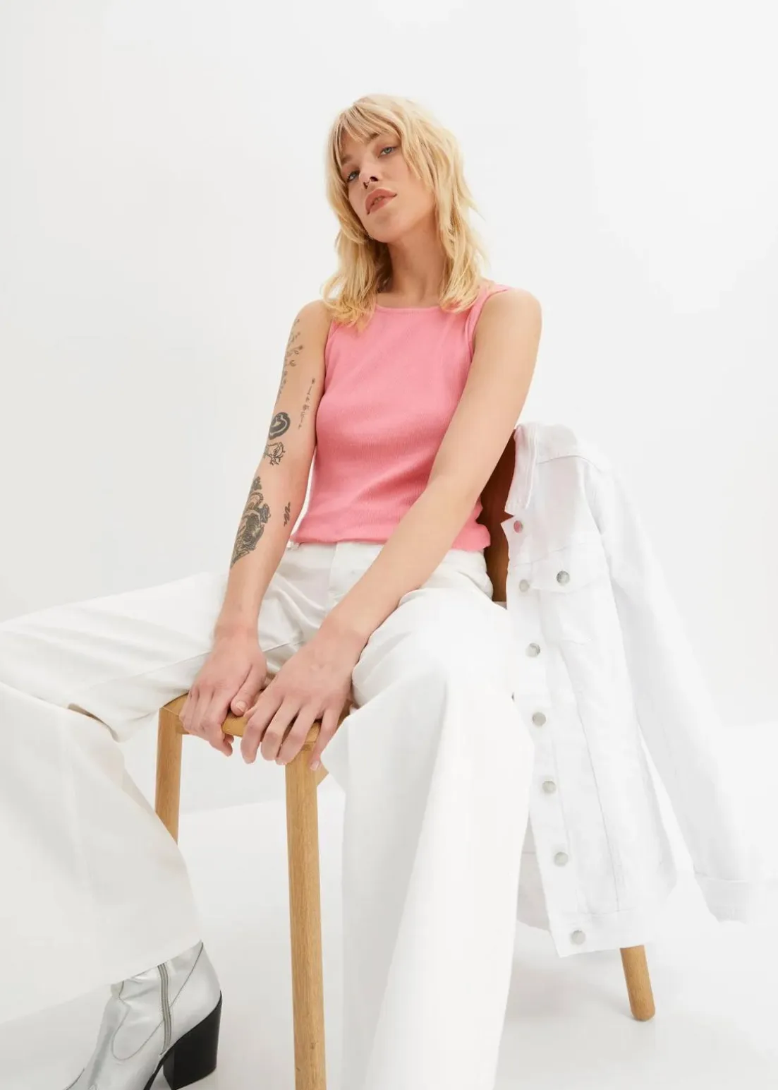 Ripp-Top aus reiner Bio-Baumwolle (2er Pack)