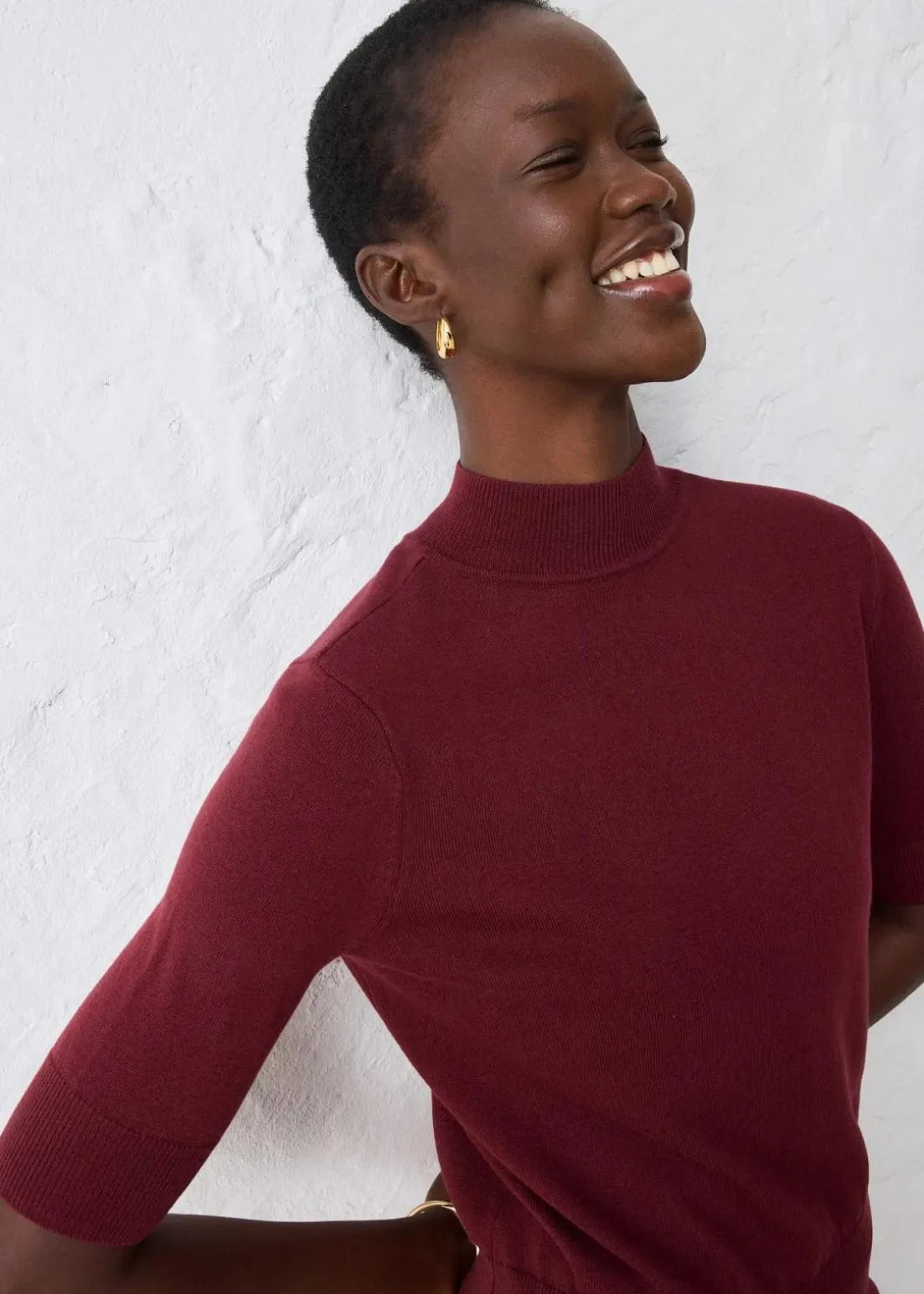 Rollkragenpullover aus weichem Woll-Mix