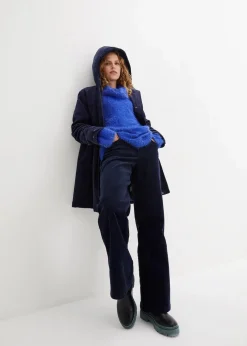 Rollkragenpullover aus weichem Federgarn