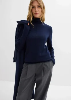 Rollkragenpullover aus weichem Kaschmir-Mix