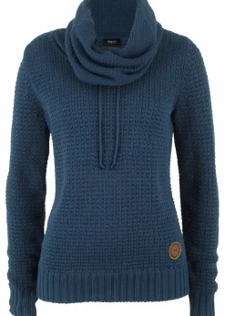 Rollkragenpullover mit Kordeln