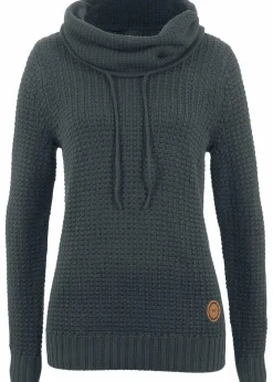 Rollkragenpullover mit Kordeln
