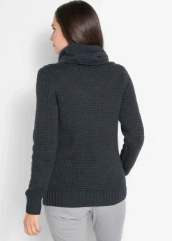 Rollkragenpullover mit Kordeln