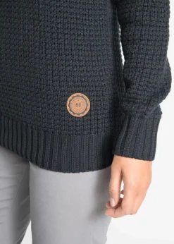 Rollkragenpullover mit Kordeln