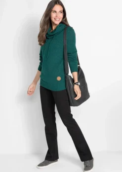 Rollkragenpullover mit Kordeln