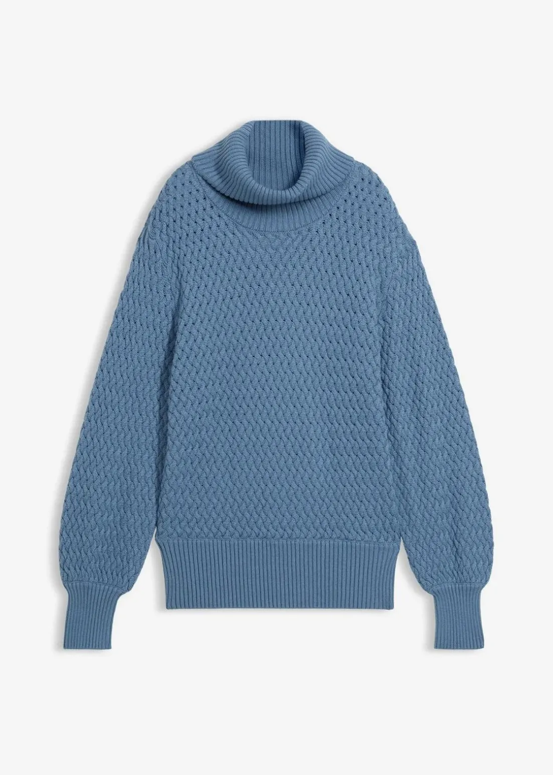 Rollkragenpullover mit Merinowolle