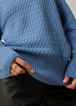 Rollkragenpullover mit Merinowolle