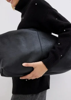 Rollkragenpullover mit Strasssteinen