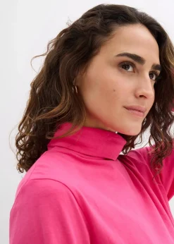 Rollkragenshirt aus reiner Bio-Baumwolle