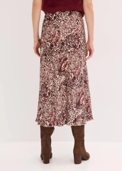 Satin-Rock mit Struktur