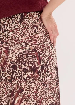 Satin-Rock mit Struktur