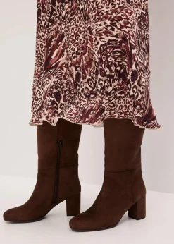 Satin-Rock mit Struktur