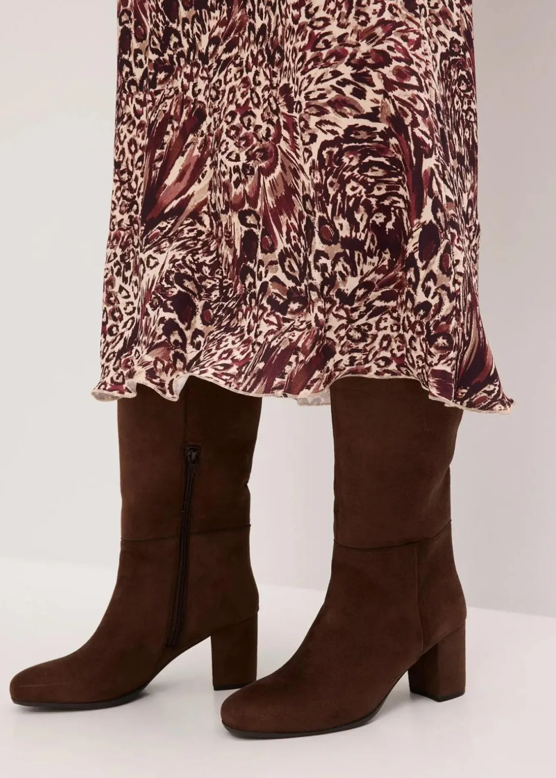 Satin-Rock mit Struktur