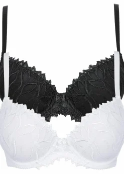 Schalen-BH mit zarter Stickerei (2er Pack)