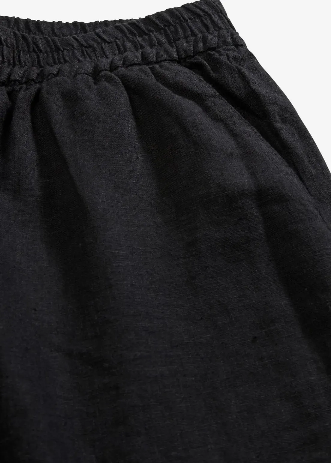 Schlupf-Bermuda aus luftigem Leinen-Mix