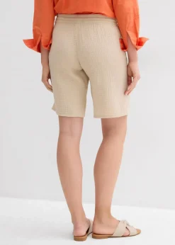 Schlupf-Bermuda aus Musselin
