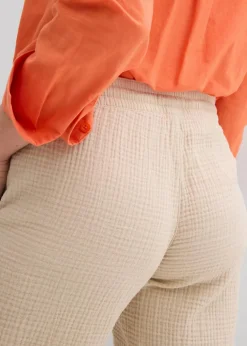 Schlupf-Bermuda aus Musselin