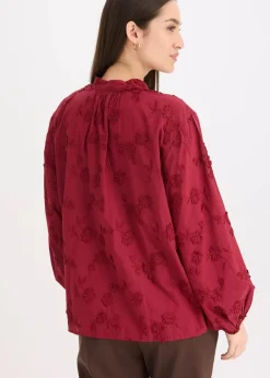 Schlupfbluse aus reiner Baumwolle