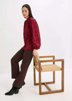 Schlupfbluse aus reiner Baumwolle