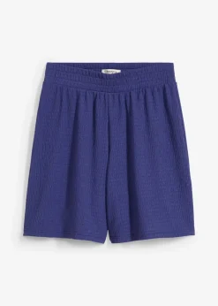 Schlupf-Shorts aus Borkencrepe
