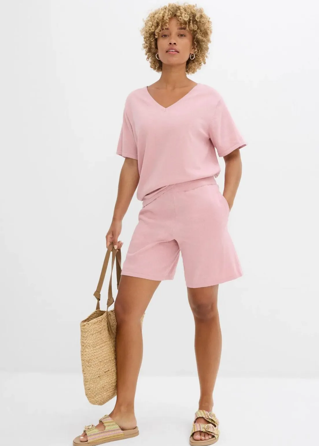 Schlupf-Shorts aus Feinstrick