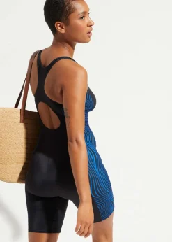 Schnelltrocknender Sport-Badeanzug in Langgröße mit Bein