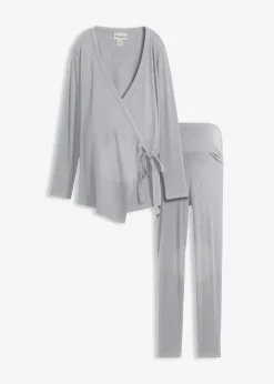Set aus Umstands-Wickelshirt mit bequemer Leggings (2-tlg.Set)