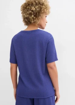 Shirt aus Borkencrepe