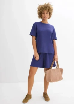 Shirt aus Borkencrepe