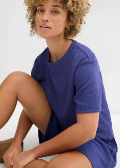 Shirt aus Borkencrepe