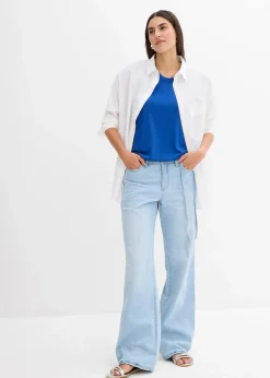 Shirt aus fließendem Viskose-Mix