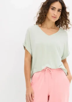 Shirt aus fließendem Viskose-Mix