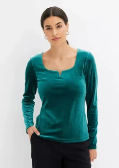 Shirt aus softem Samt