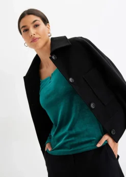 Shirt aus softem Samt