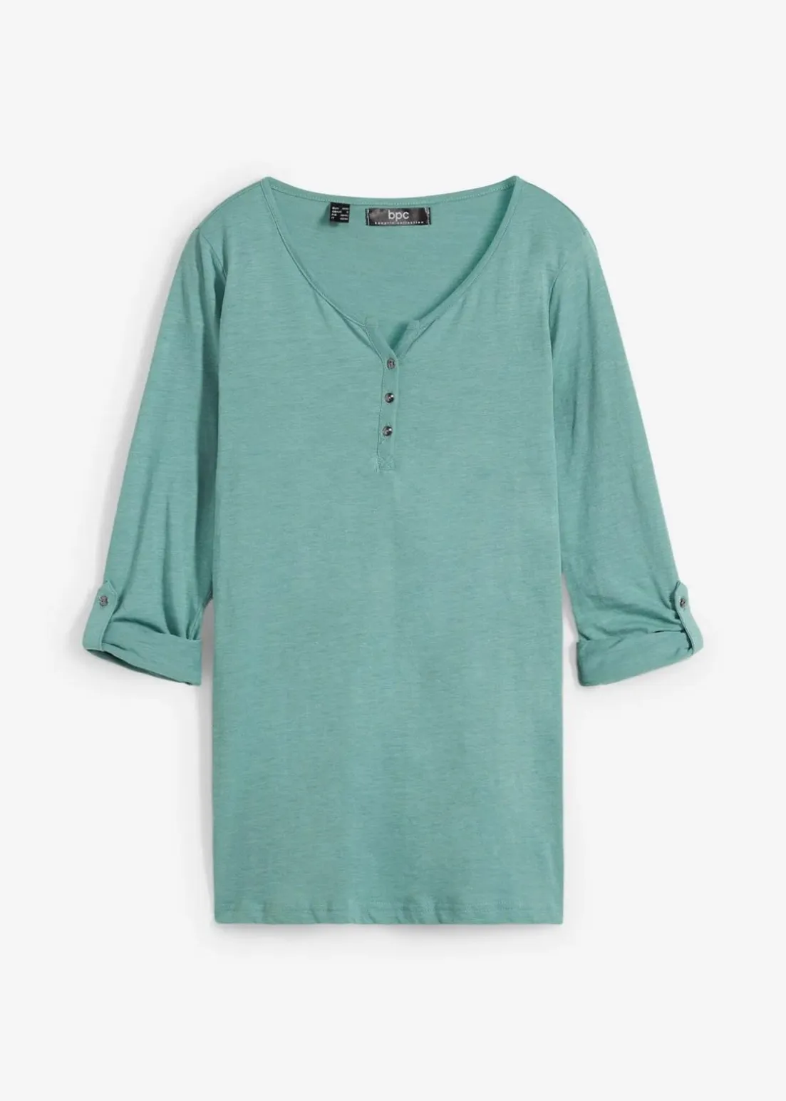 Shirt mit Knopfleiste aus reiner Bio-Baumwolle