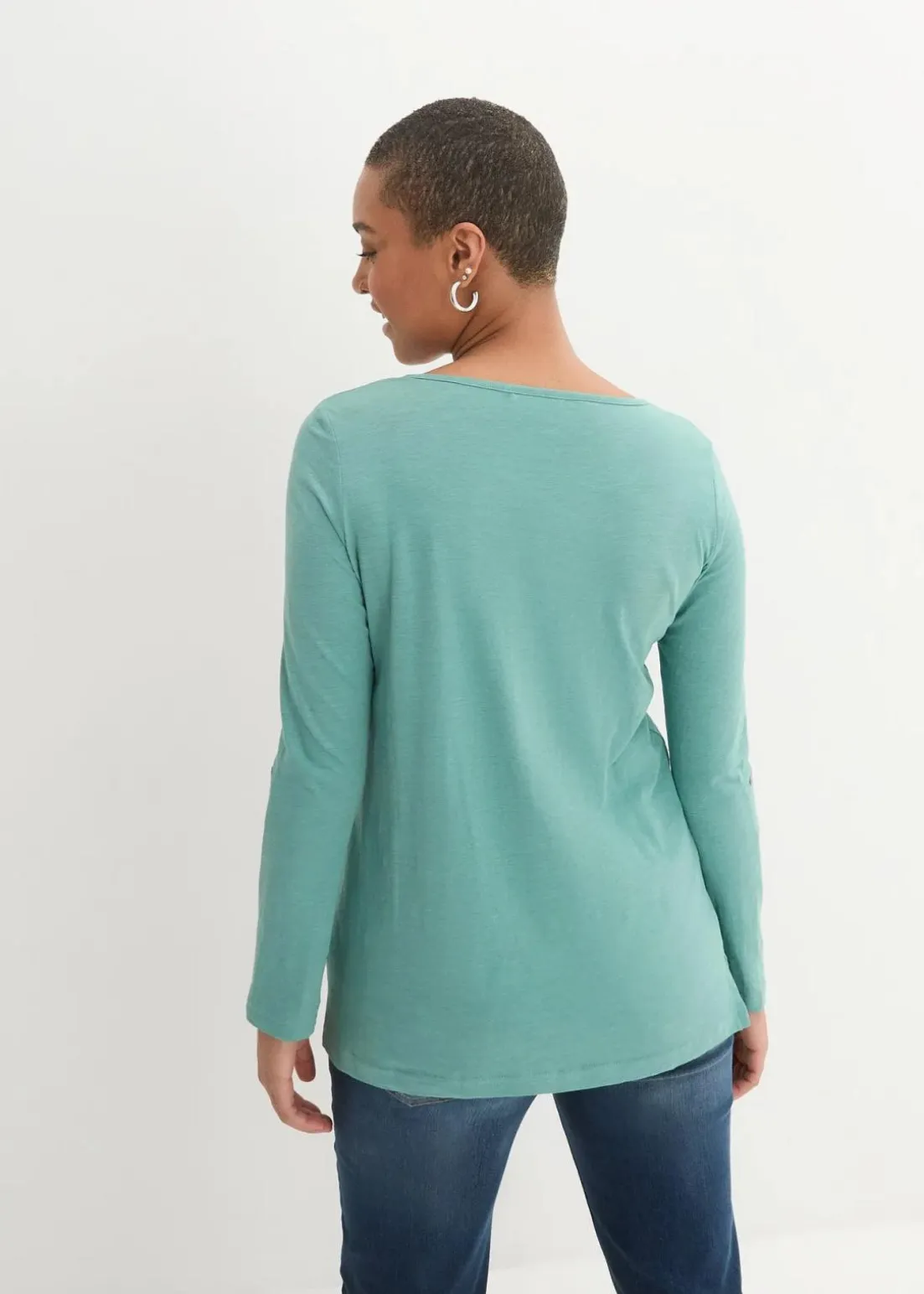 Shirt mit Knopfleiste aus reiner Bio-Baumwolle