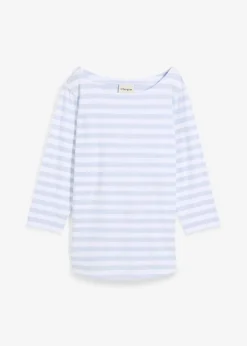 Shirt mit U-Boot-Ausschnitt