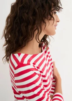 Shirt mit U-Boot-Ausschnitt