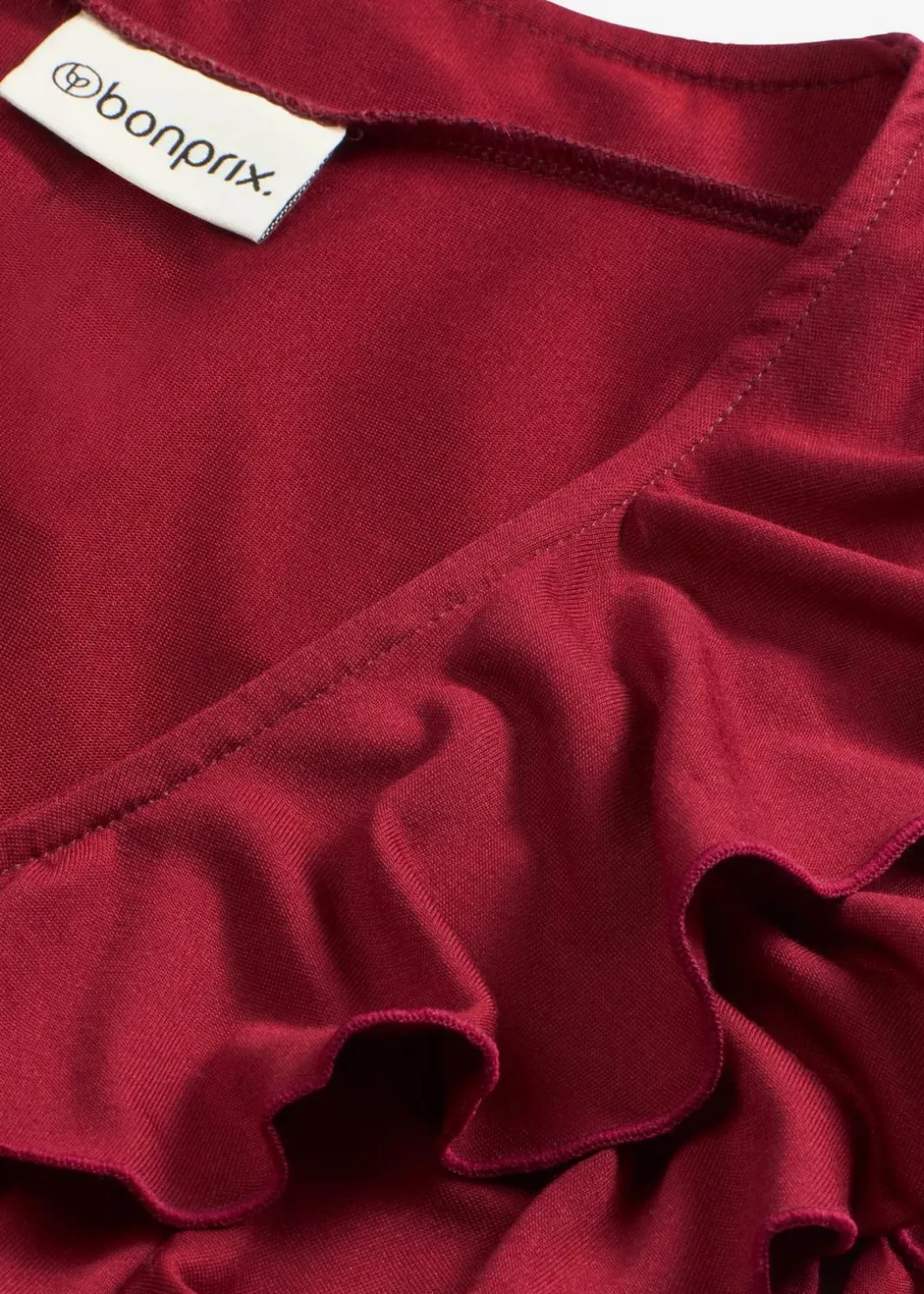 Shirt mit Volants aus softem Modal-Mix