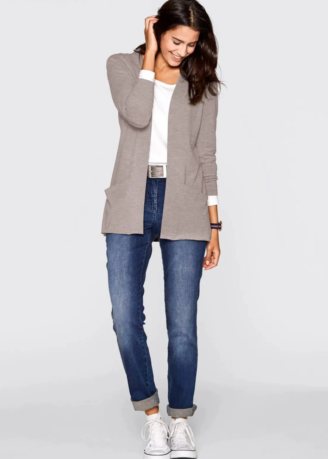 Shirtjacke aus softem Viskose-Mix