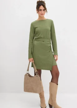 Shirtkleid aus Barcrêpe