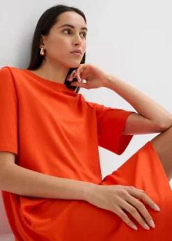 Shirtkleid in A-Linie aus Viskose-Mix