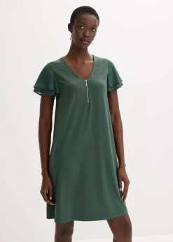 Shirtkleid mit Chiffonärmeln