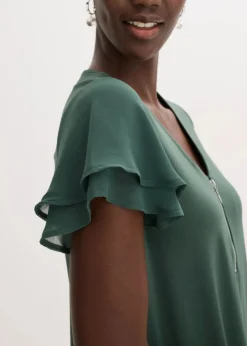 Shirtkleid mit Chiffonärmeln