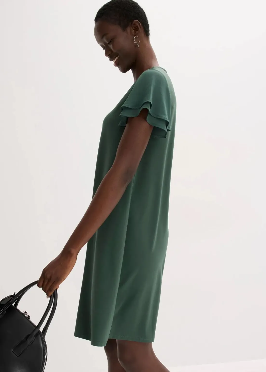 Shirtkleid mit Chiffonärmeln