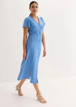 Shirtkleid mit Schlitz