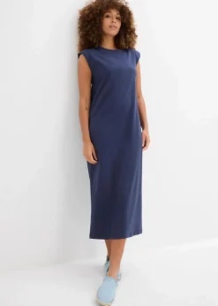 Shirtkleid mit Schulterpolstern aus reiner Bio-Baumwolle