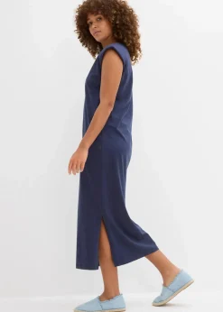 Shirtkleid mit Schulterpolstern aus reiner Bio-Baumwolle