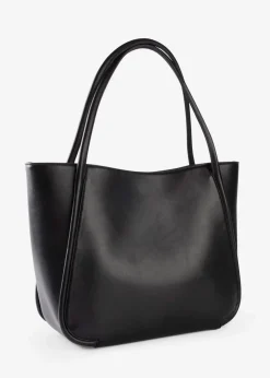 Shopper mit runder Paspelierung und großer Innentasche